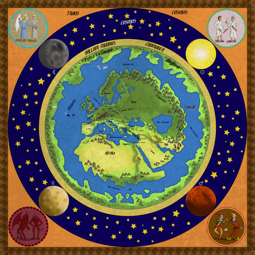 Карта плоского мира