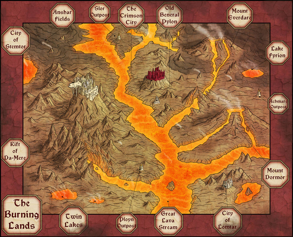 The Burning Lands by Sapiento on DeviantArt