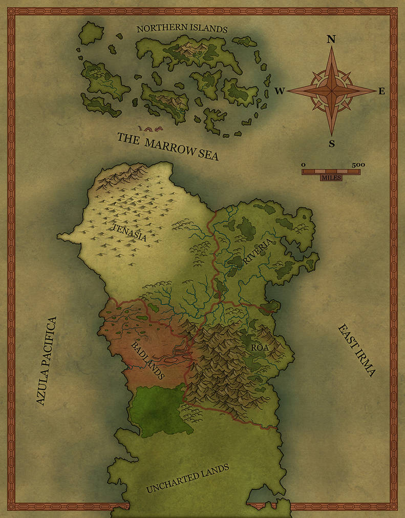 Commissioned map by Sapiento on DeviantArt