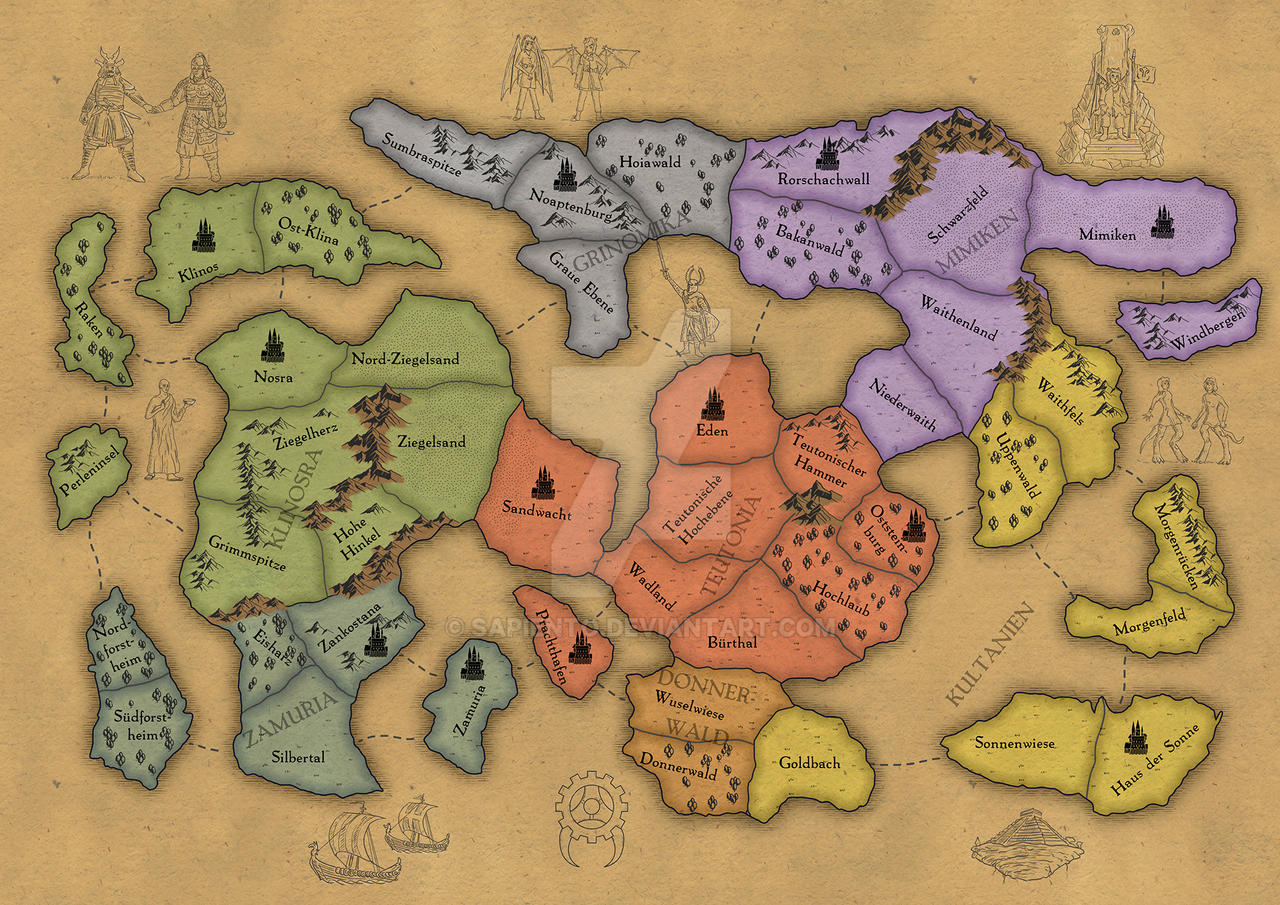Fantasy Risk Board Risk style map by Sapiento on DeviantArt