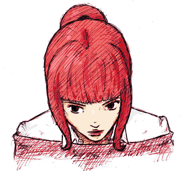 Red haired girl by jamegg on DeviantArt