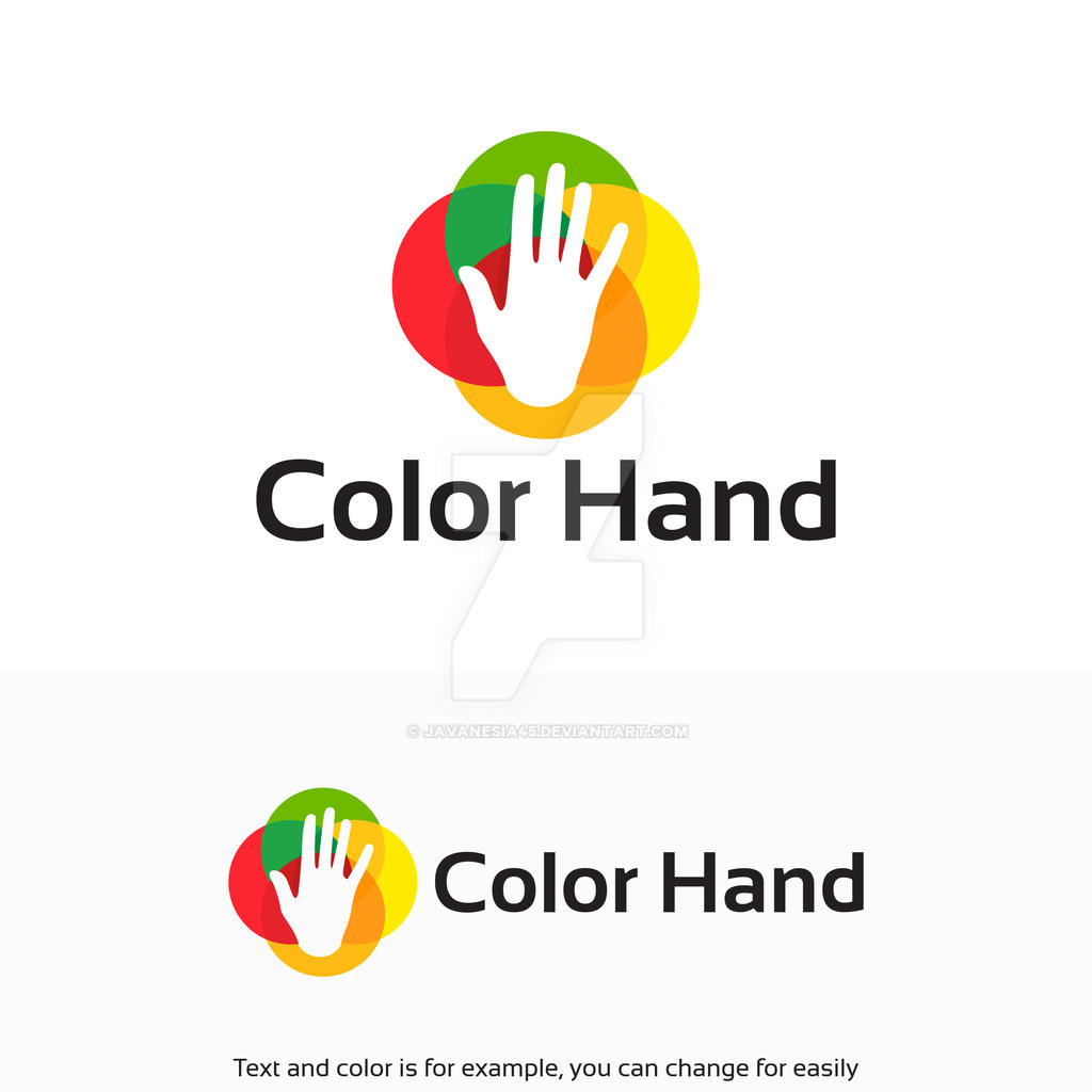 Hand Logo Colorful Color Hand Logo designs template by Javanesia45 on DeviantArt