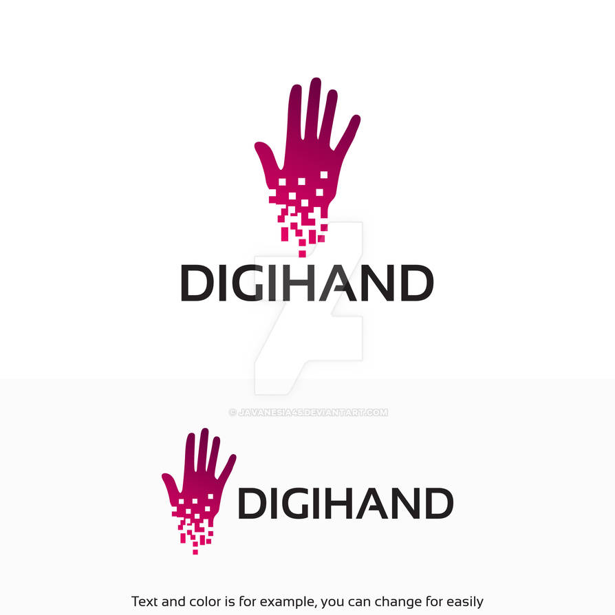 digital hand logo designs template by Javanesia45 on DeviantArt