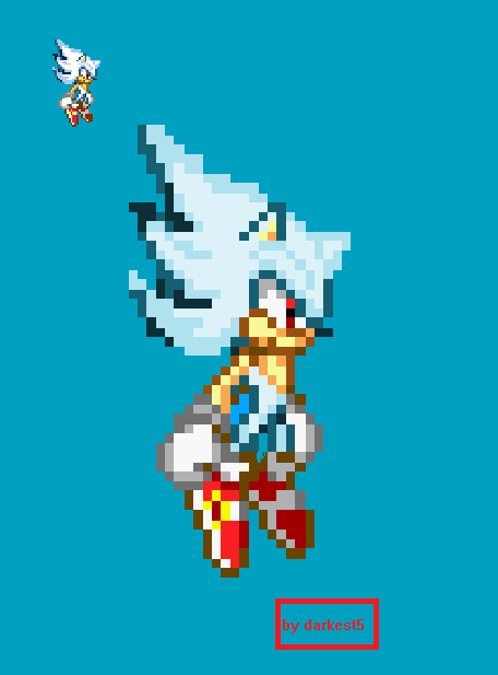 Pixilart - Hyper Sonic  Pixel drawing, Sonic, Hyper