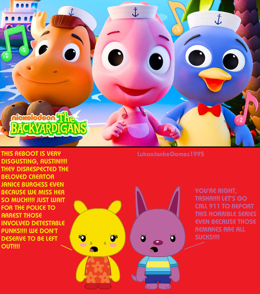 The Backyardigans Austin Racers Tasha and Austin HATE Backyardigans Reboot! by LukaoJankeGomes1995 on ...