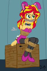 Sunset shimmer gagged (old artwork) by darktenor5