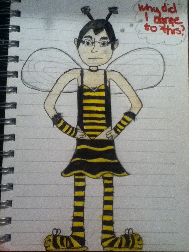 Lewis in a Bee Costume Fan Art