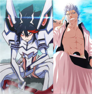 Matoi Ryuko and Grimmjow Jagerjack