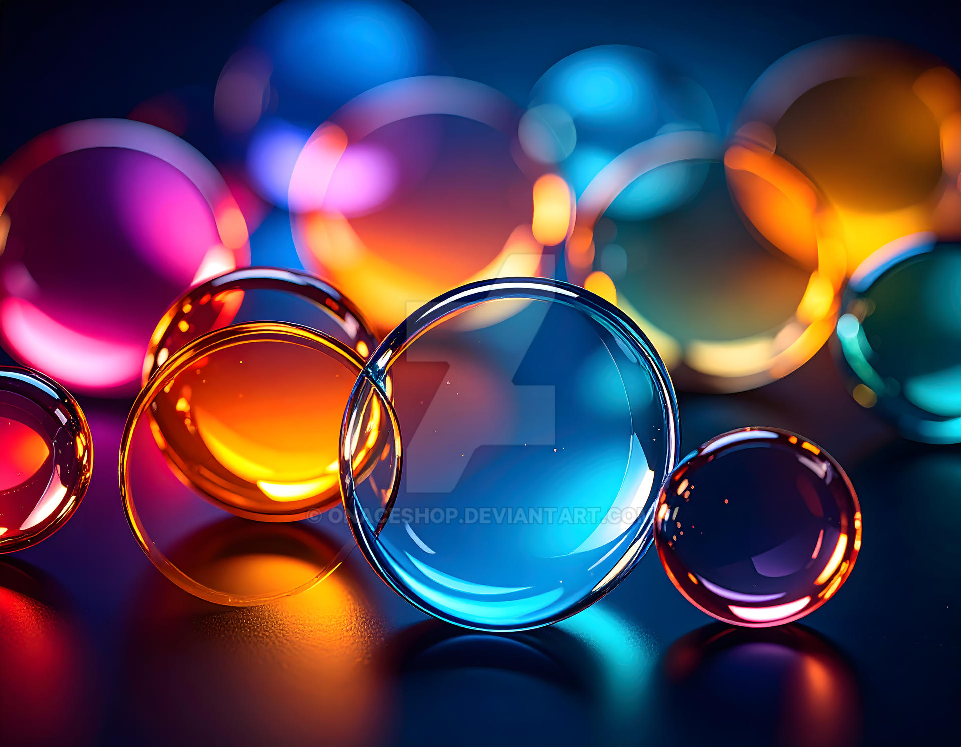 Diff Wallpaper Firefly An abstract and wallpaper of circles. Diff by OnaceShop on ...