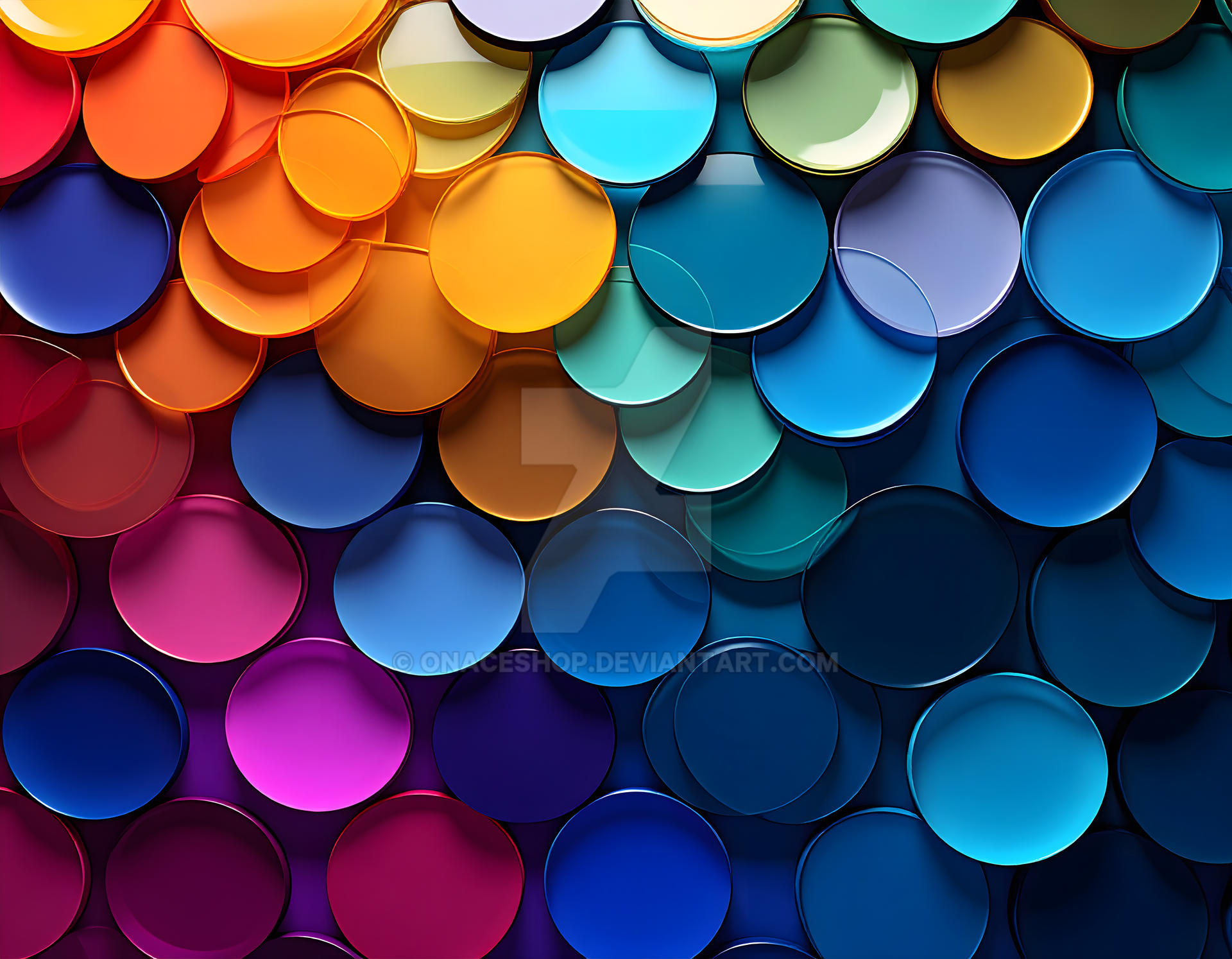 Diff Wallpaper Firefly An abstract and wallpaper of circles. Diff by OnaceShop on ...