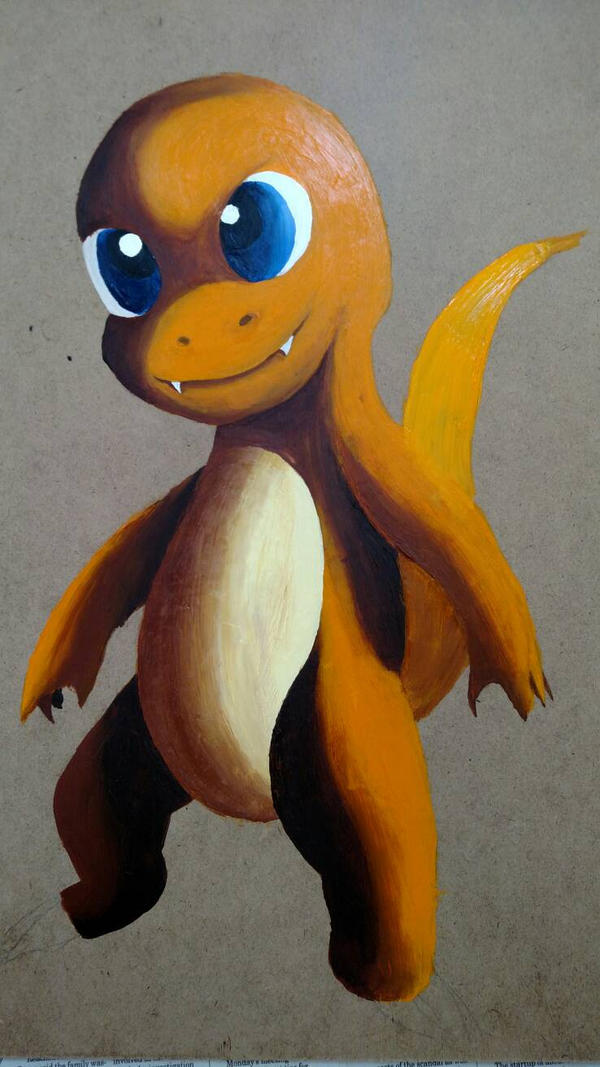 Charmander Painting WIP by shadowleopard01 on DeviantArt