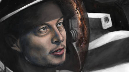 Elon Musk Portrait - SpaceX