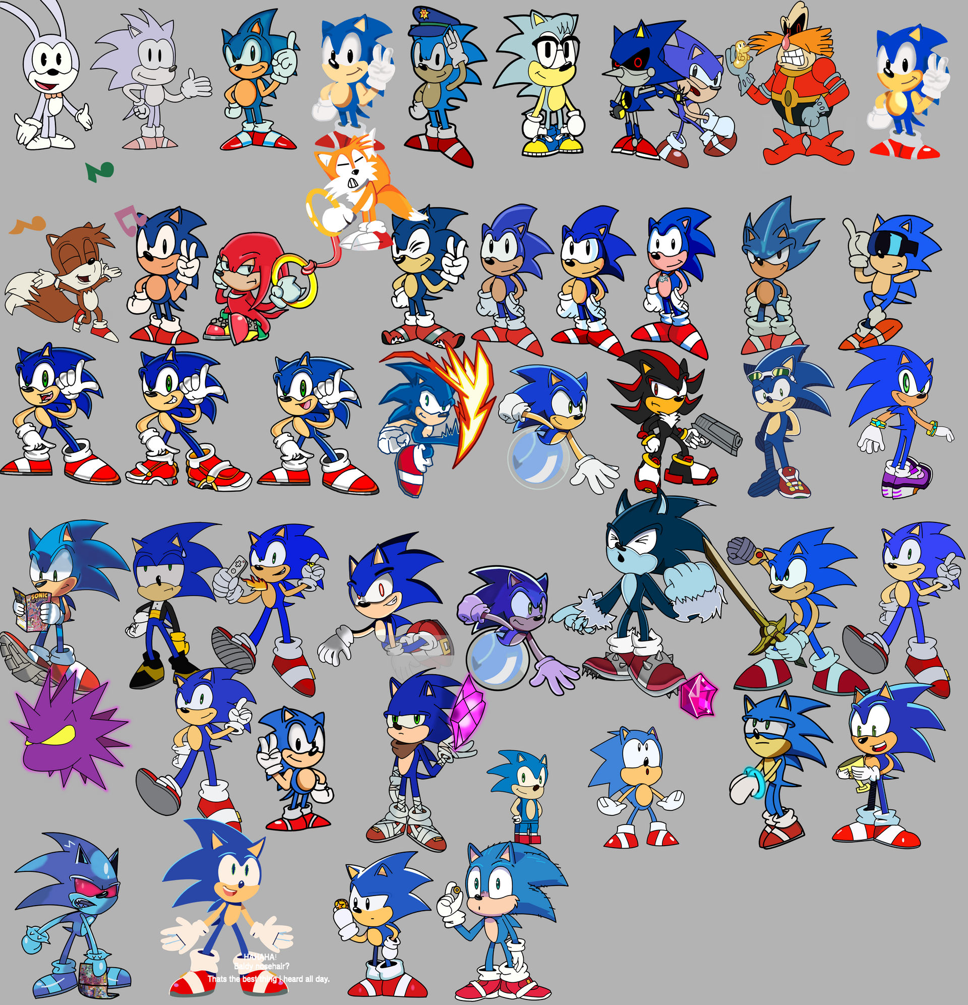 Writing Sonic Design Sonic's design changes poster by Aidanthetoon on DeviantArt