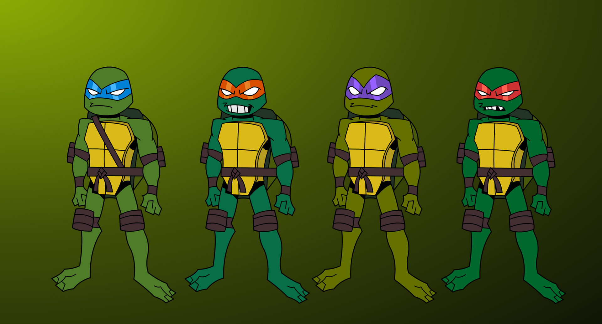Tmnt Rise Style 2003 Turtles In Rise Style by Aidanthetoon on DeviantArt