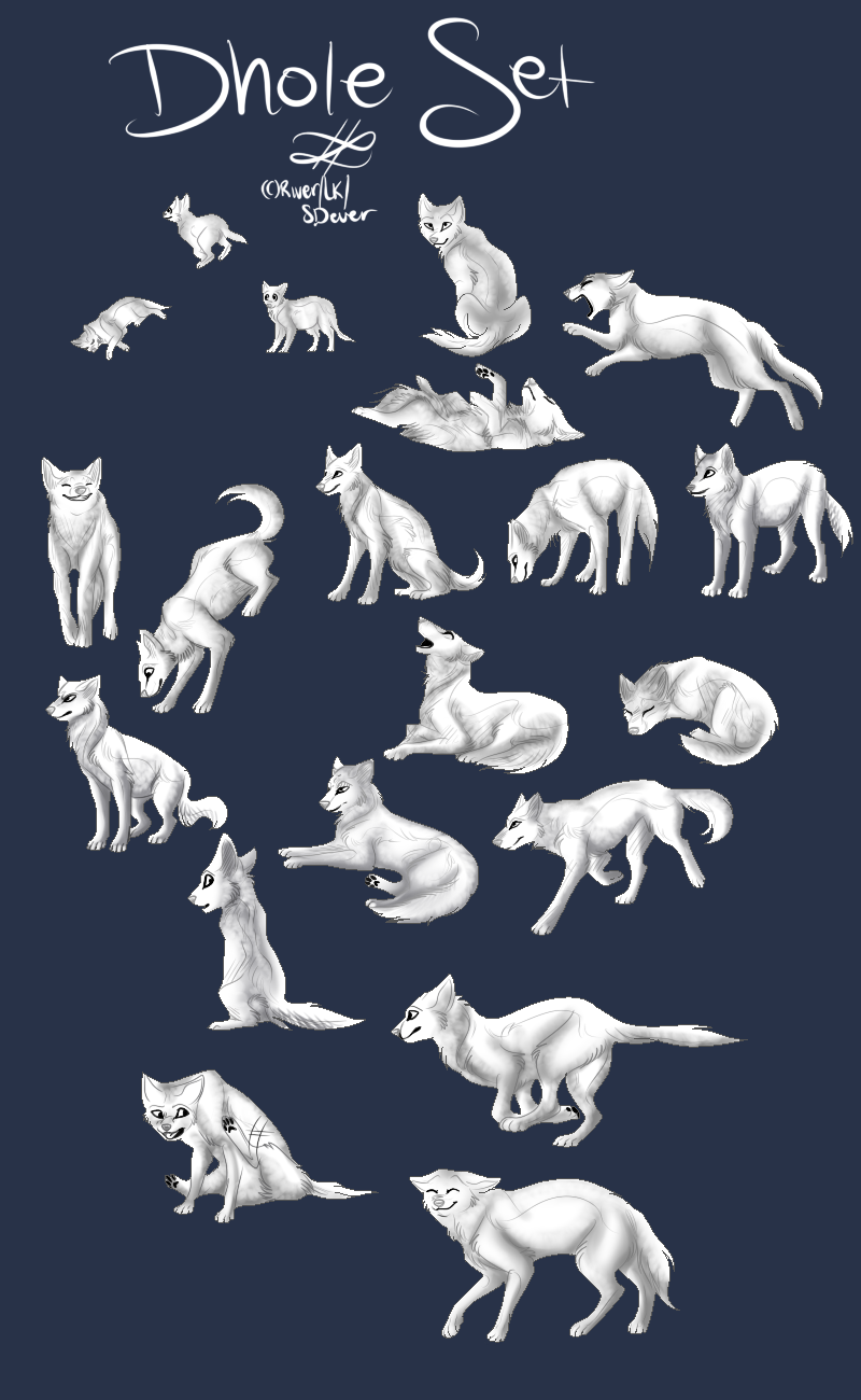 Chatlands Dhole Pose Set by LemonadeKitten on DeviantArt