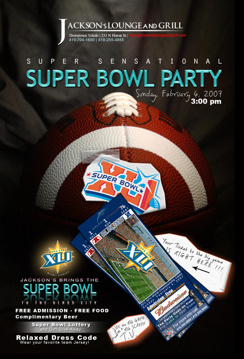 Super Bowl Flyer by Tigga76 on DeviantArt