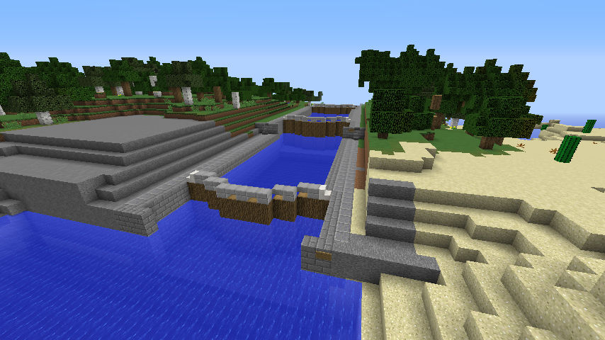 minecraft canal locks 3 and 4 (the flight locks) by fatthoron on DeviantArt