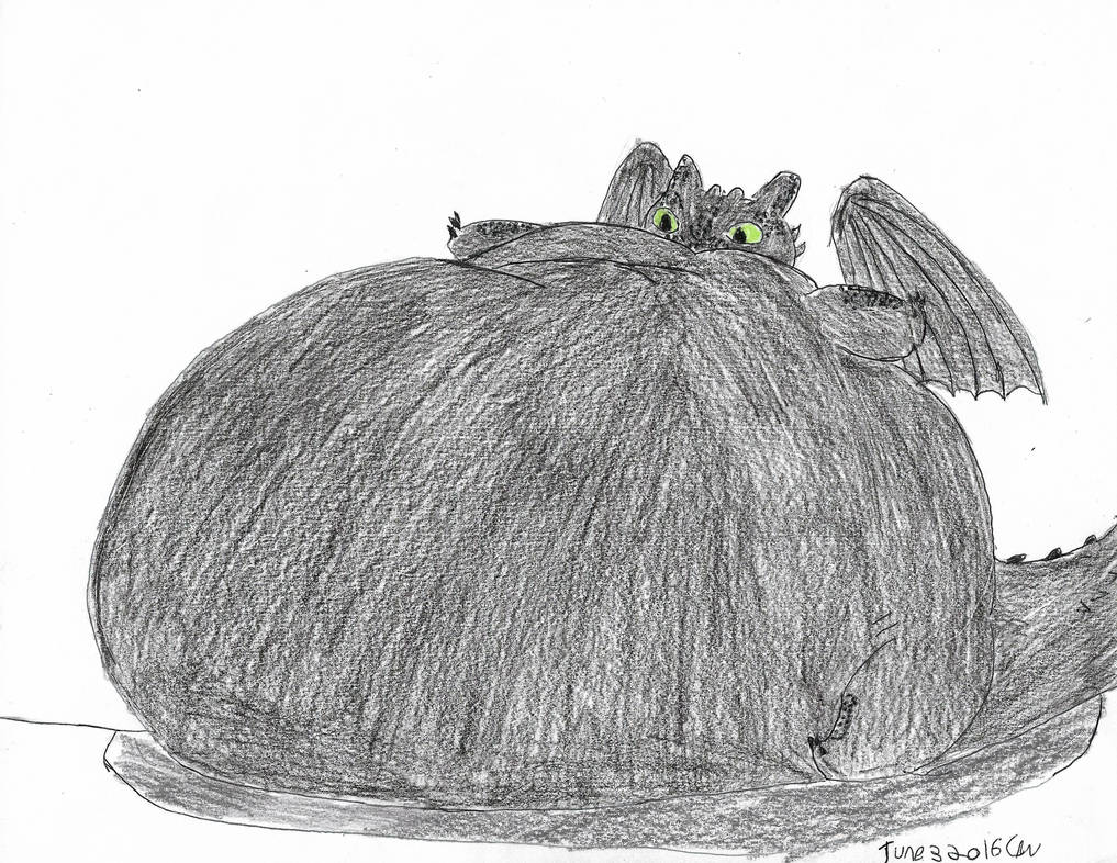 Big fat Toothless by fatthoron on DeviantArt
