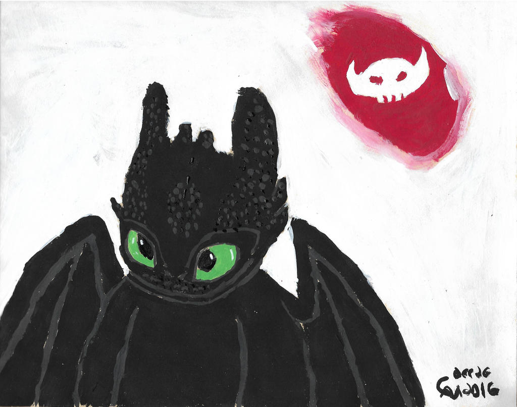 Toothless Painting by fatthoron on DeviantArt