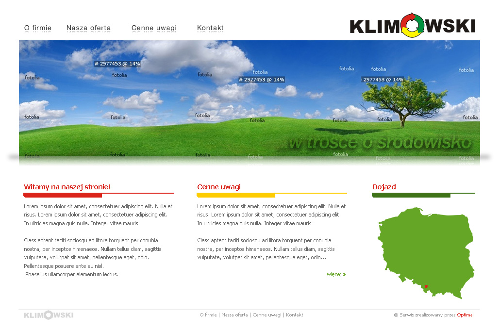 web design - klimowski