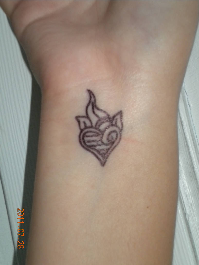 Zutara Wrist Tattoo by RomanticFictionFreak