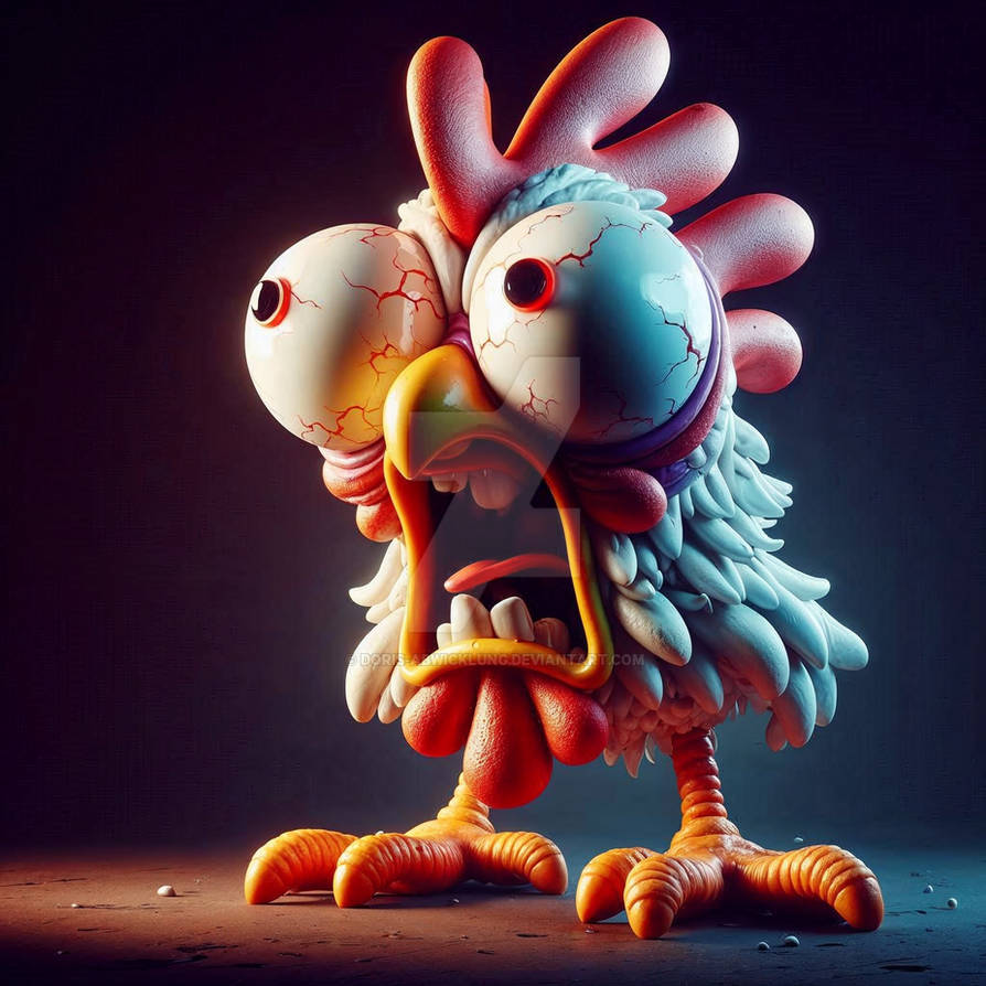 Angry Lowchen Angry Chicken by Doris-Abwicklung on DeviantArt