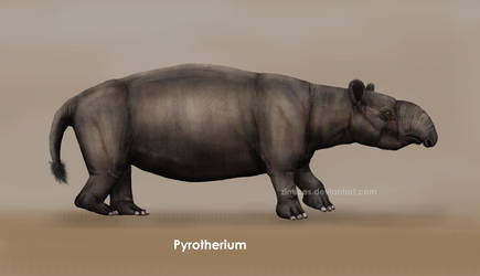 Pyrotherium in life