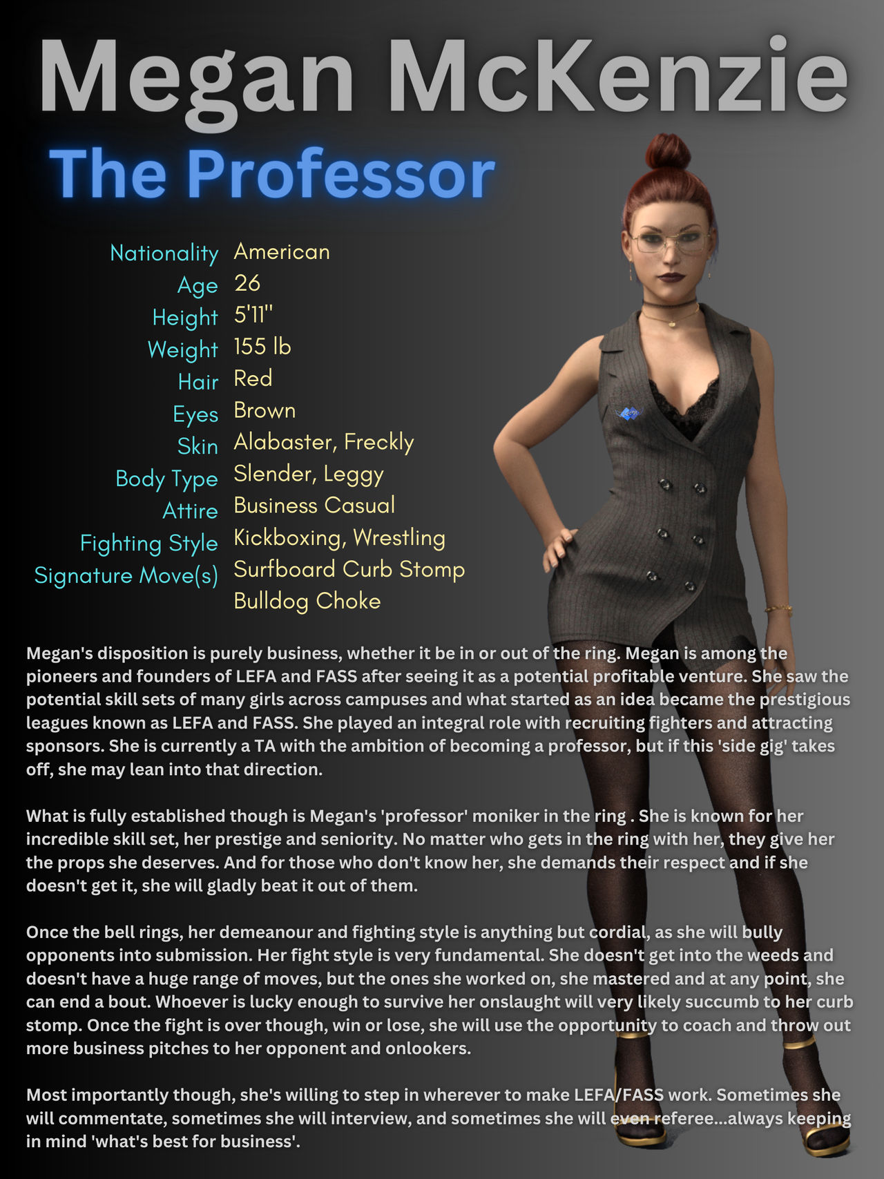 Tale of the Tape Megan by rtashkin5 on DeviantArt