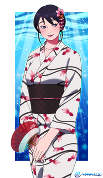 [naruto oc] tazuyo's yukata