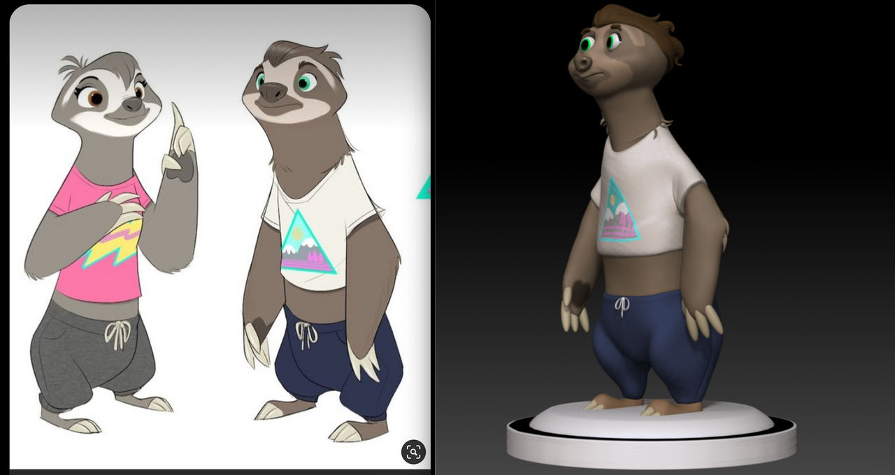 Stylised sloth by Topunga-81 on DeviantArt