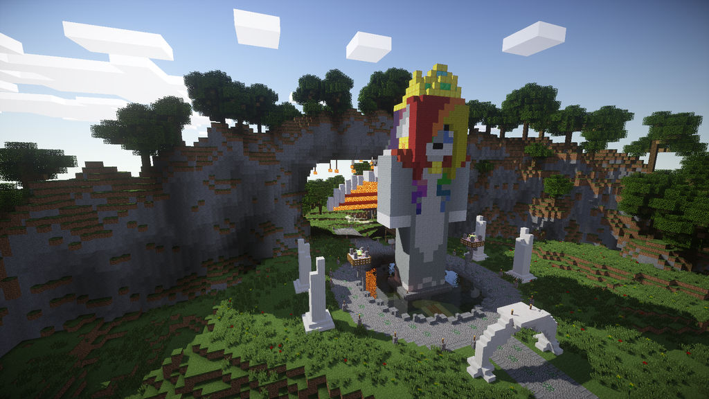 Princess Minecraft Statue Minecraft Timelapse - Princess Eilaa statue video by TheYaminoTenshiFox ...