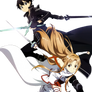 SAO - Sword Art Online - Kirito - Asuna - Render