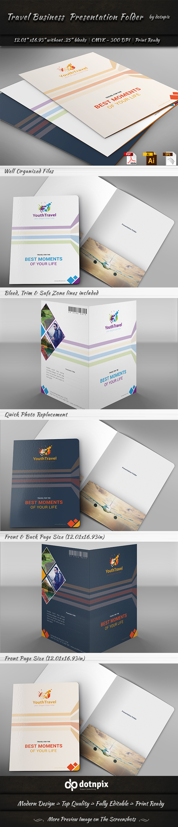 Travel Business Presentation Folder