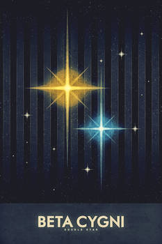 Star - Beta Cygni - Space Poster