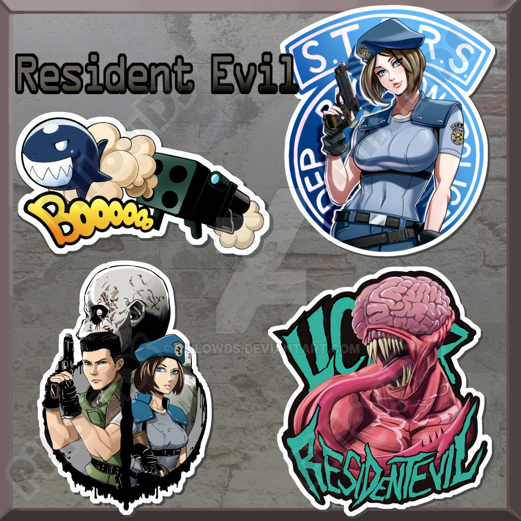 Resident Evil | Stickers by pillowds on DeviantArt