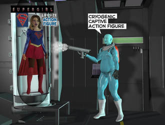 supergirl captured by sixties mr freeze by Gustvoc