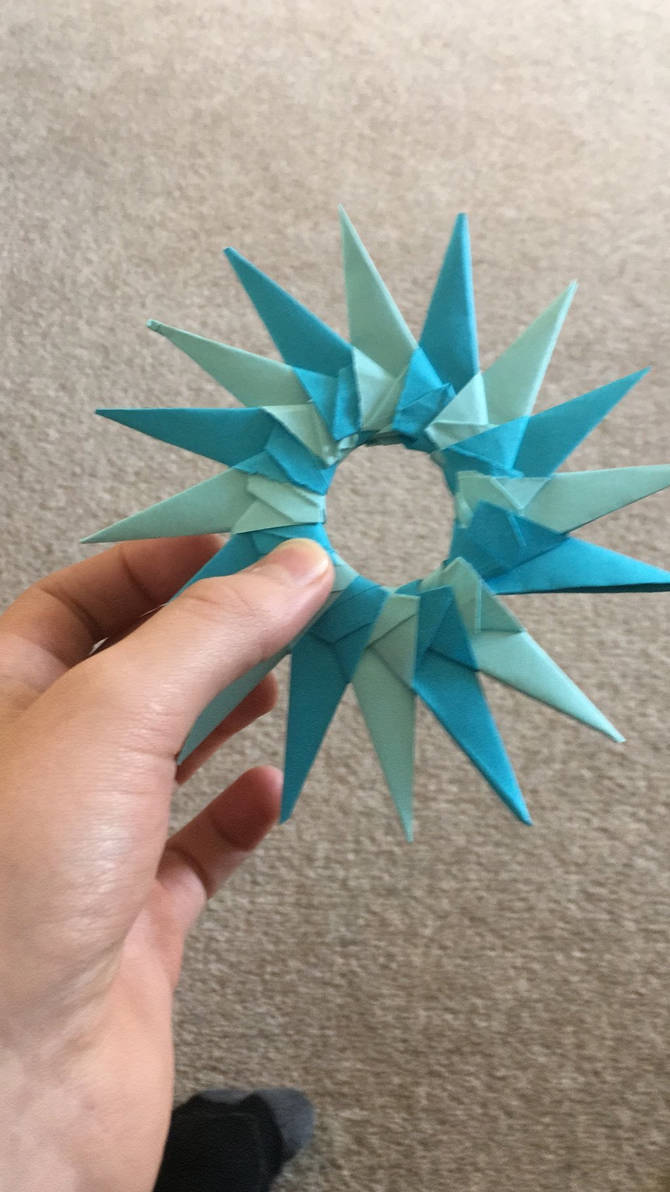 16 point star by SlippySquidOrigami on DeviantArt