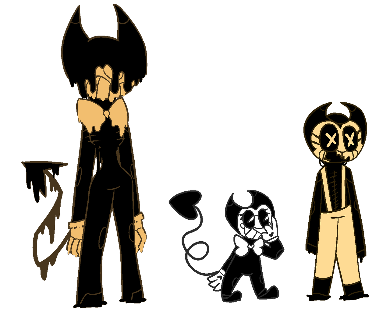 (Batim) Cartoony Babes by MilesCottontail on DeviantArt