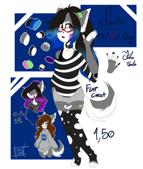 temp ref | luna - fursona