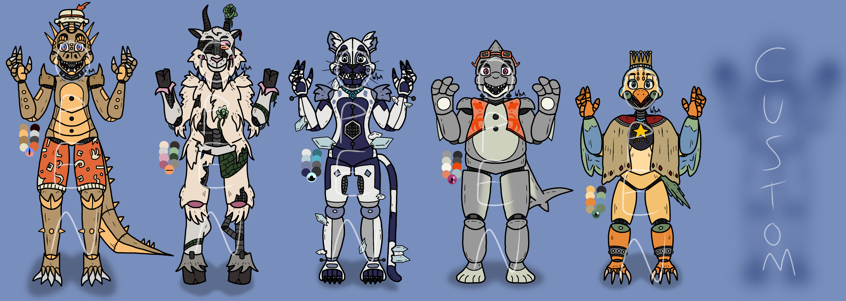 OTA] FNaFAnimatronic Adopt Batch #2 [CLOSED] by PixelKirby340 on DeviantArt