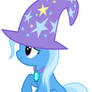 Trixie with a hat and pendant