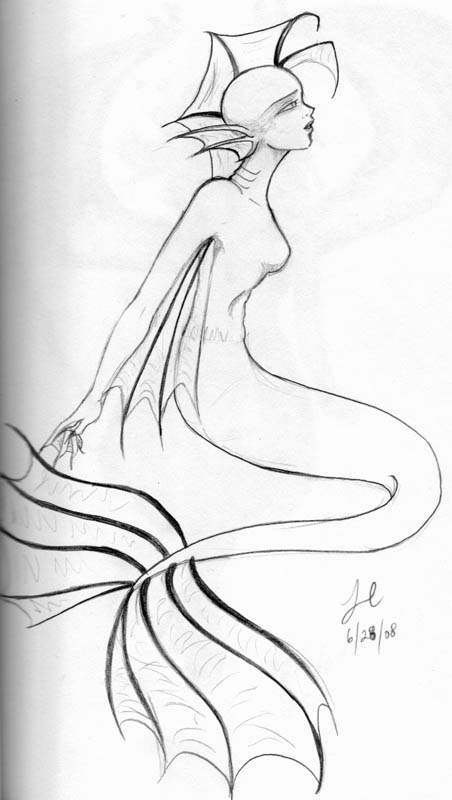 Mermaid Sketch