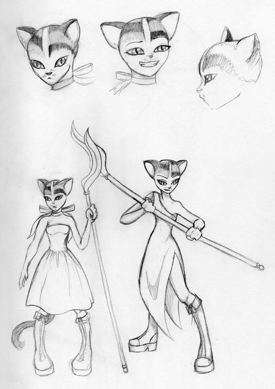 Char Sketches of Puss in Boots