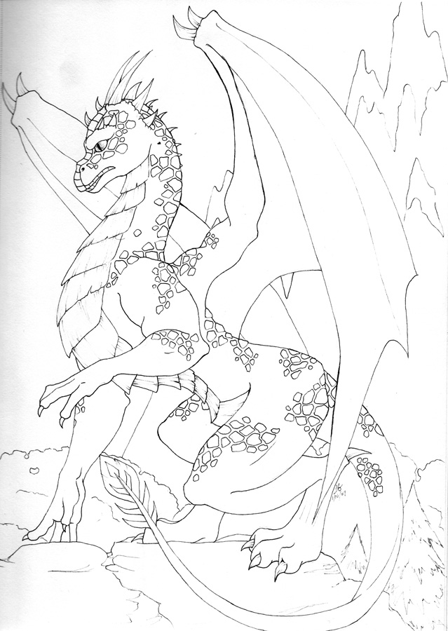 Uncolored Dragon