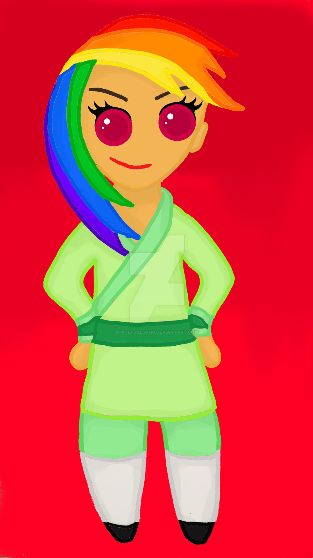 Rainbow Dash as Mulan