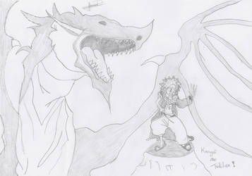 Natsu and Igneel (kid)