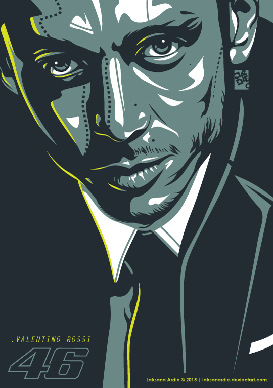 Valentino Rossi Portrait Vector By Laksanardie On Deviantart Valentino Rossi Portrait Vector By Laksanardie On Deviantart