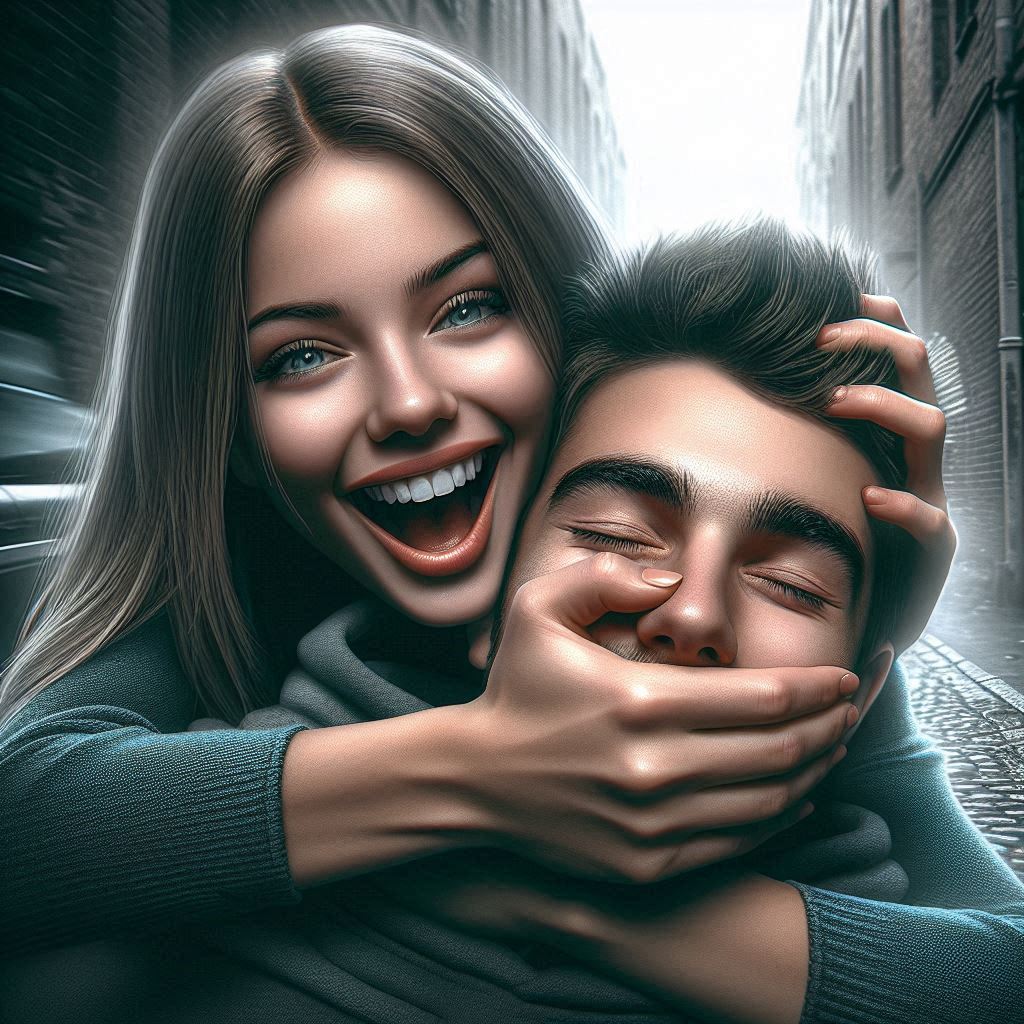 Girl handgag boy mouth w/ her strong hand by shhh17 on DeviantArt