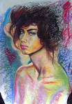 Adriana in oil Pastel by indi1288