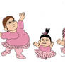 Fat Gru Sisters' Dance Recitial (pink tutus)
